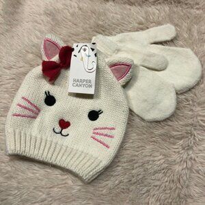 Harper Canyon ~ Kitty Toque and Mitt Set ~ Brand New